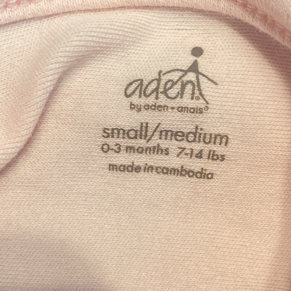 Aden & Anais swaddles sleep sack swaddle Me Pink baby girl small medium 0-3 mo - Picture 3 of 5